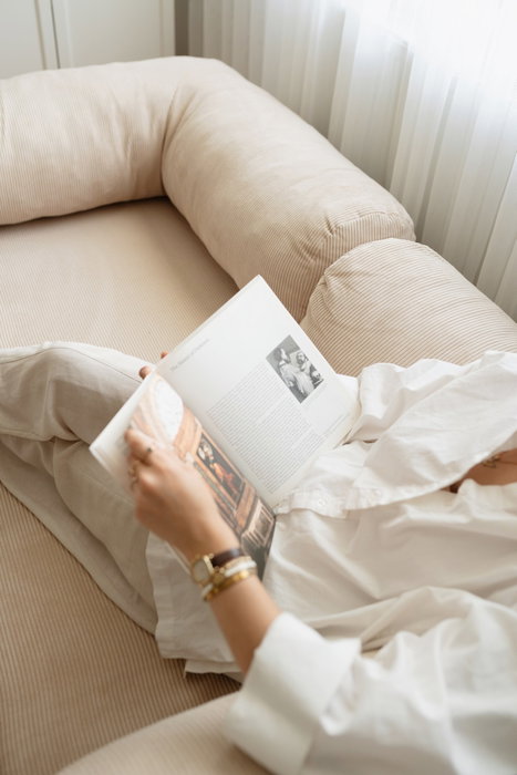 Atelier Del Sofa Nook - Sofá-Cama de 3 Plazas Beige